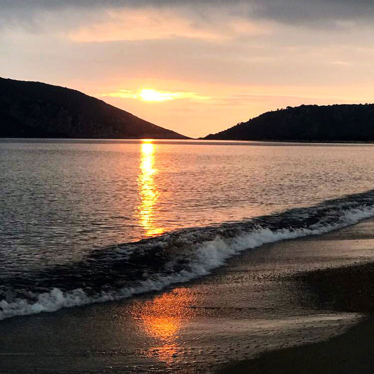 Sonnenuntergang am Strand